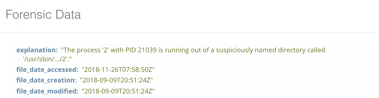 Linux detects a process running from a suspicious directory.