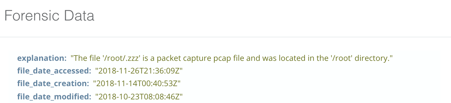 Sandfly helps incident responders find hidden pcap files that were used as part of a rogue sniffer on a host.