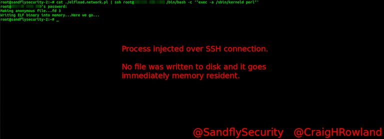 Fileless Linux Attack over SSH
