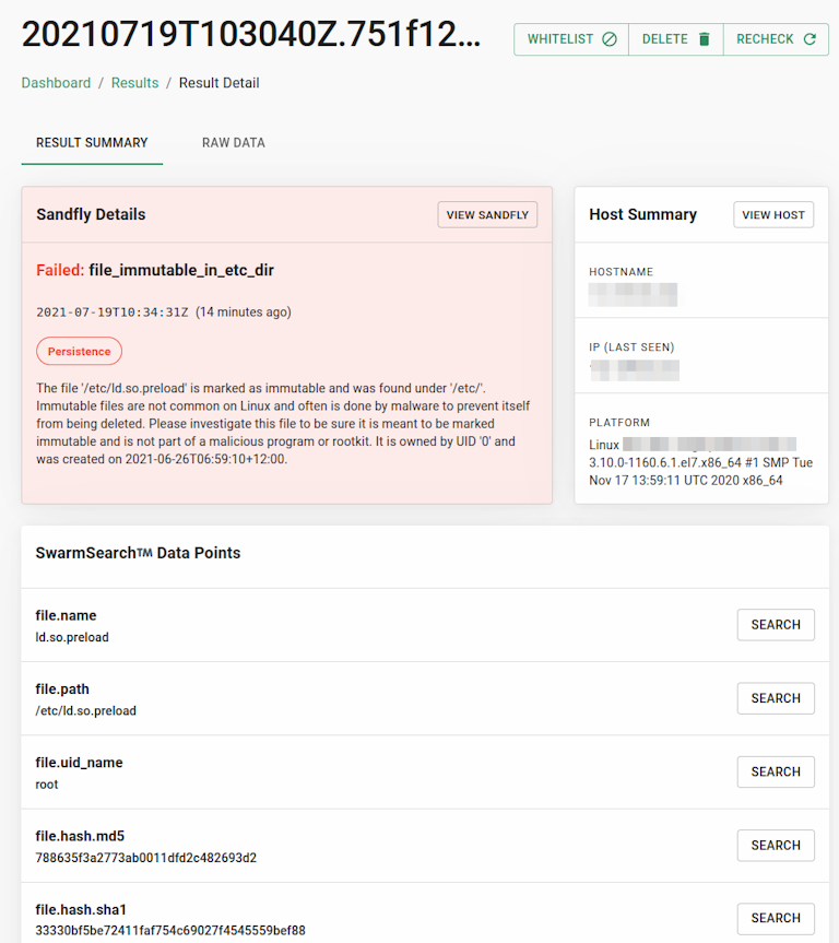 Immutable /etc/ld.so.preload Hiding Malicious Library Path