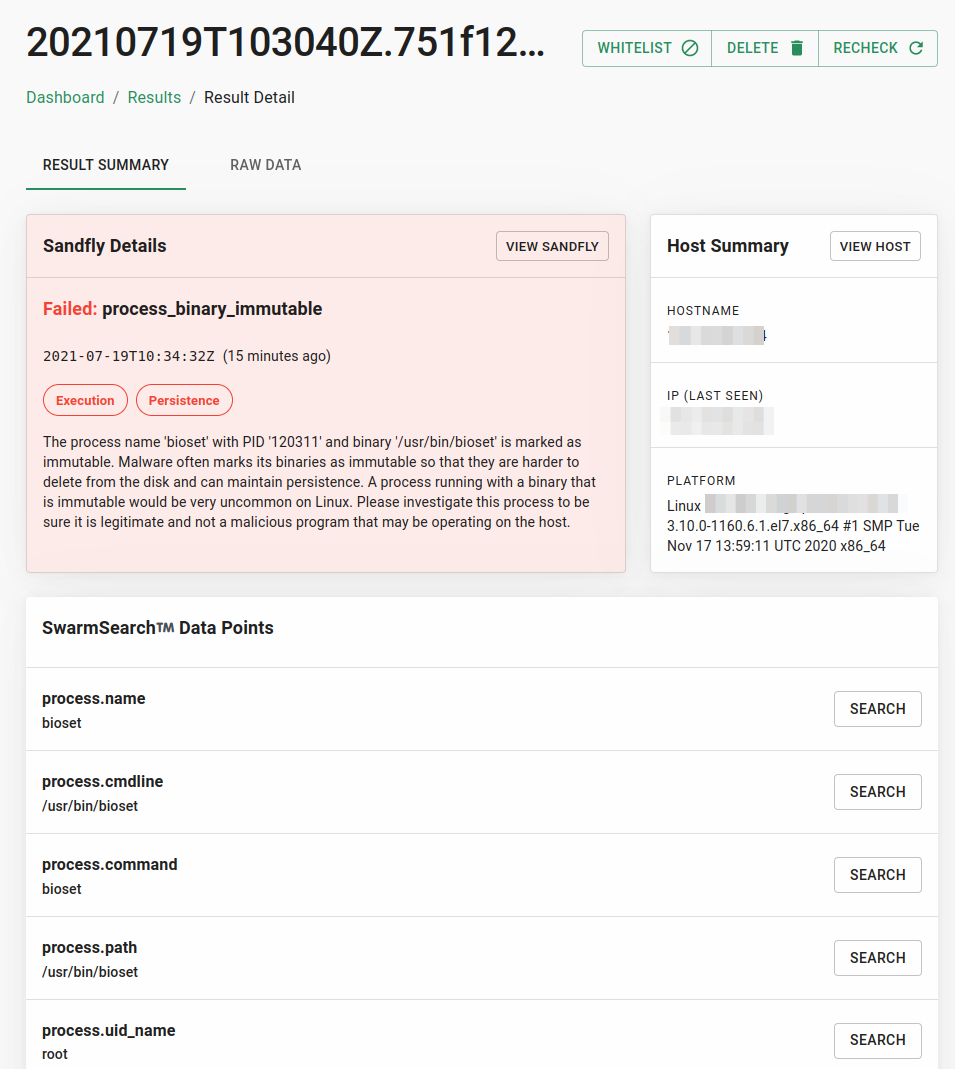 Immutable Malware Linux Binary