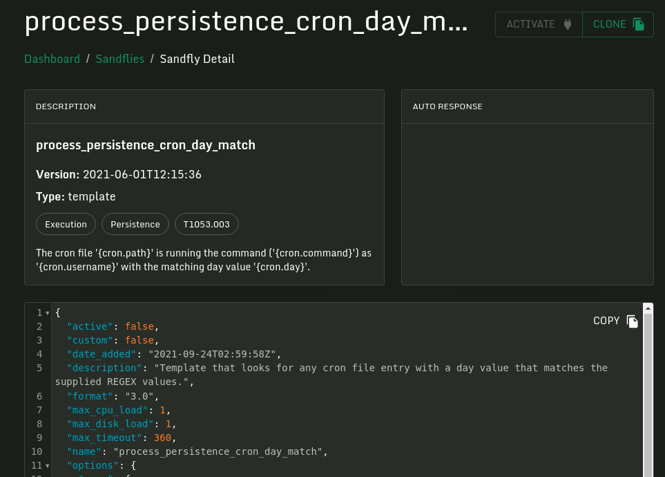 Sandfly Template to Hunt for Crontab Malware