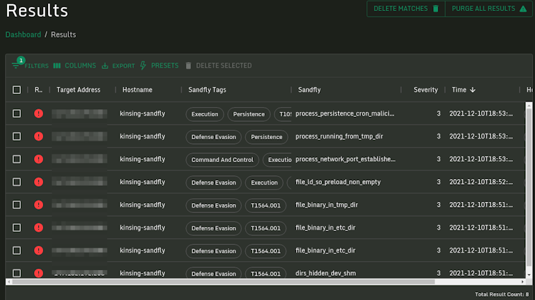 Sandfly Detects Kinsing Cryptominer Agentlessly