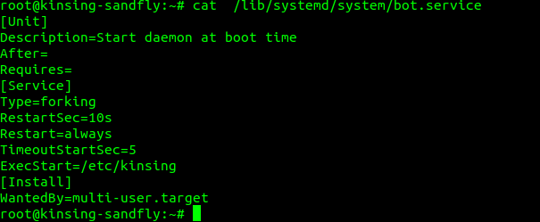 Malicious Systemd Service Unit