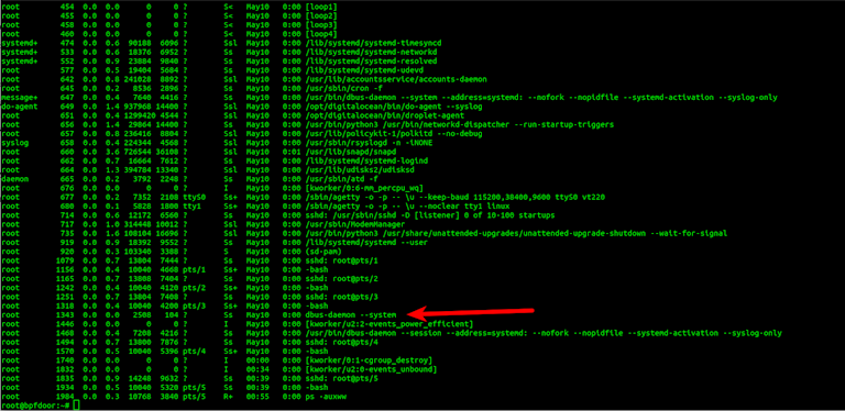 BPFDoor Masquerading as dbus-daemon
