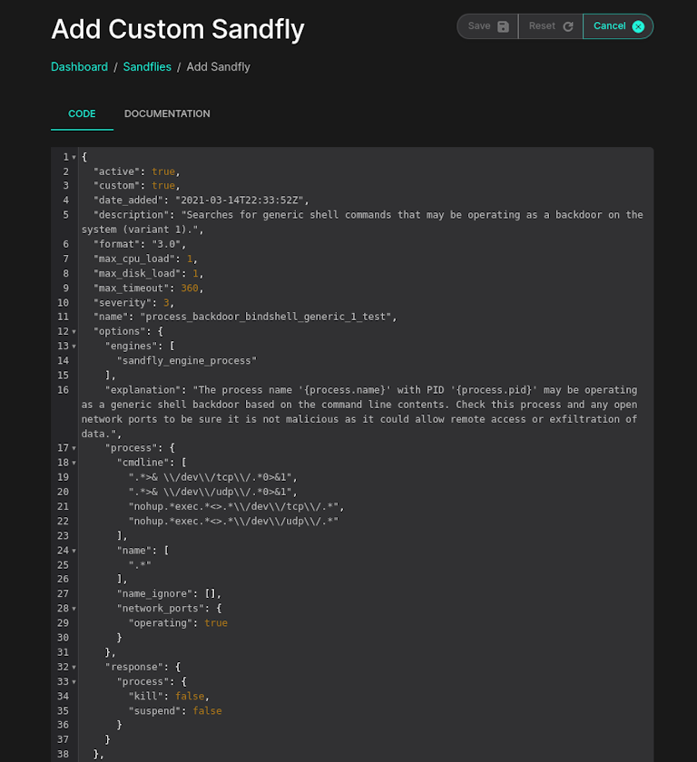 Custom Sandfly Editor