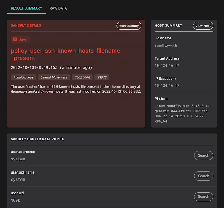 SSH known_hosts file found on suspicious user.