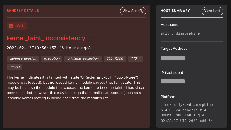 Linux LKM rootkit causing inconsistency.