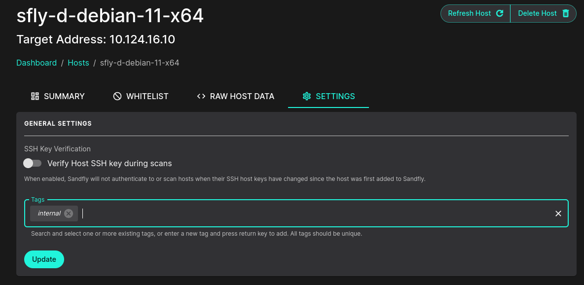 SSH host key verification.