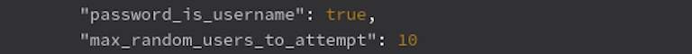 Setting max_random_users_to_attempt to limit system impacts.