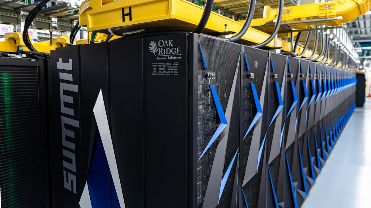 IBM Summit Supercomputer Runs Power9 CPUs - Photo Credit IBM