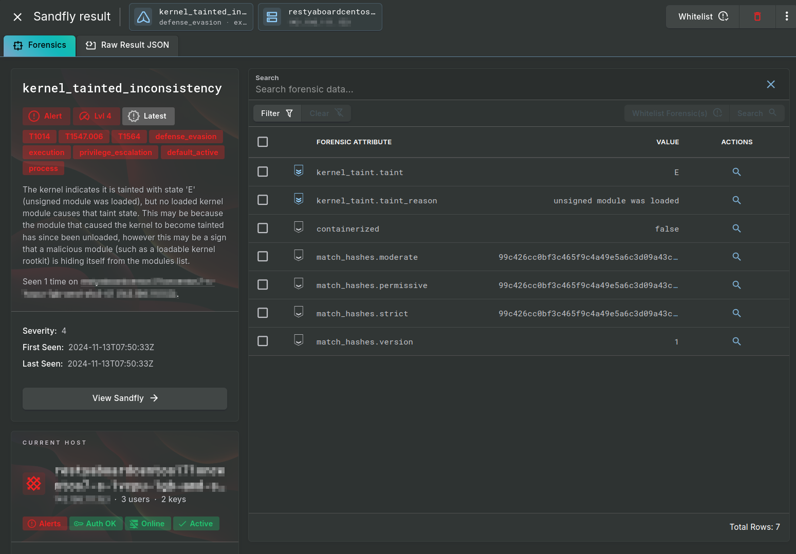 Linux Rootkit Kernel Taint Inconsistency