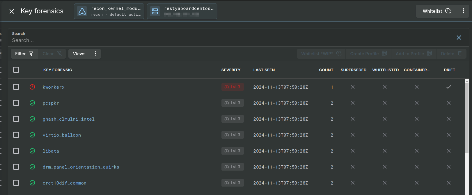 Kernel Module Drift Detection Spots Intruder