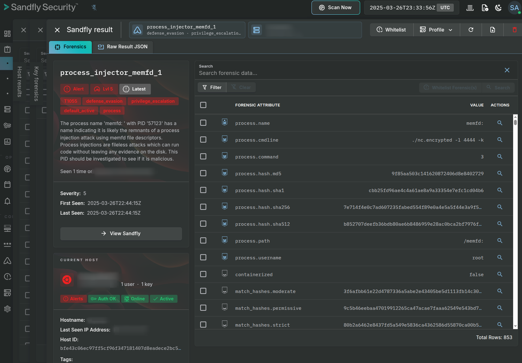 memfd attack detected.