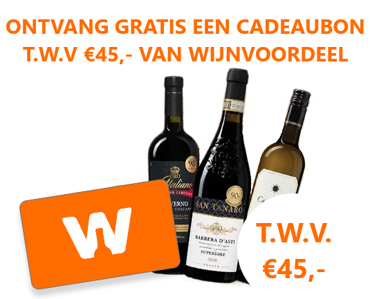 Seniorenvoordeelpas inclusief Wijnvoordeel t.w.v. € 45,-