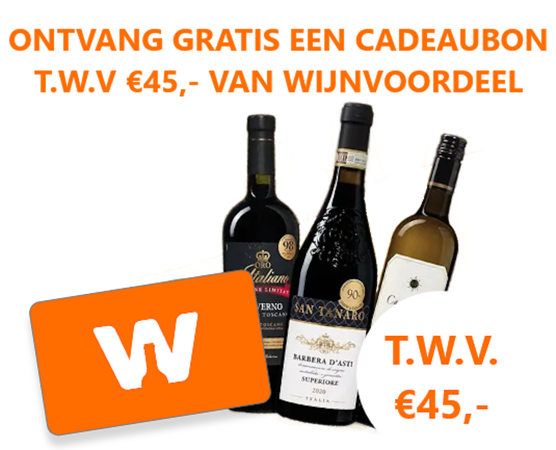 Seniorenvoordeelpas inclusief Wijnvoordeel t.w.v. € 45,-