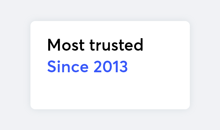 Trustworthy, since 2013