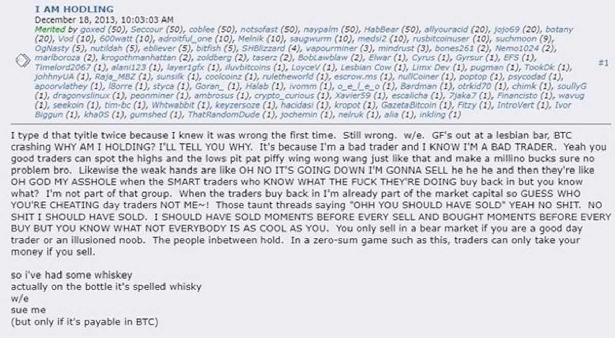 user GameKyuubi in 2013, on the Bitcointalk forum