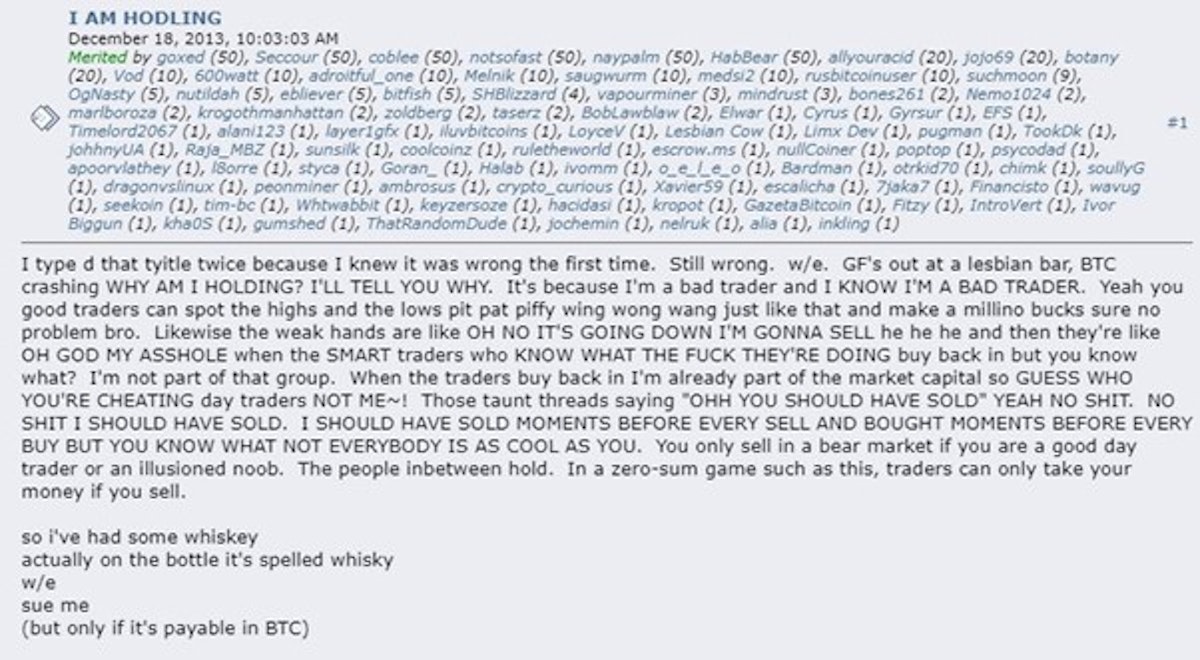 Benutzer GameKyuubi, im Jahr 2013 auf dem Bitcointalk-Forum