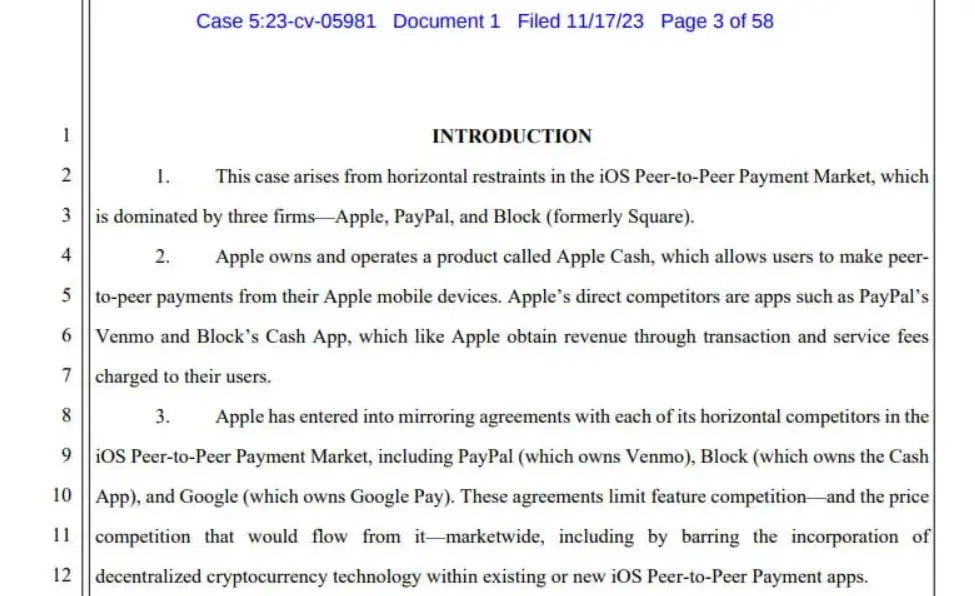 De volgende rechtszaak: Apple moet zich voor de rechter verantwoorden I Bron: Cointelegraph
