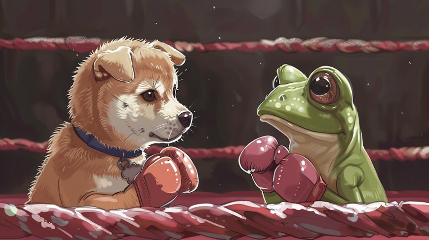 Shiba vs Pepe boxing match