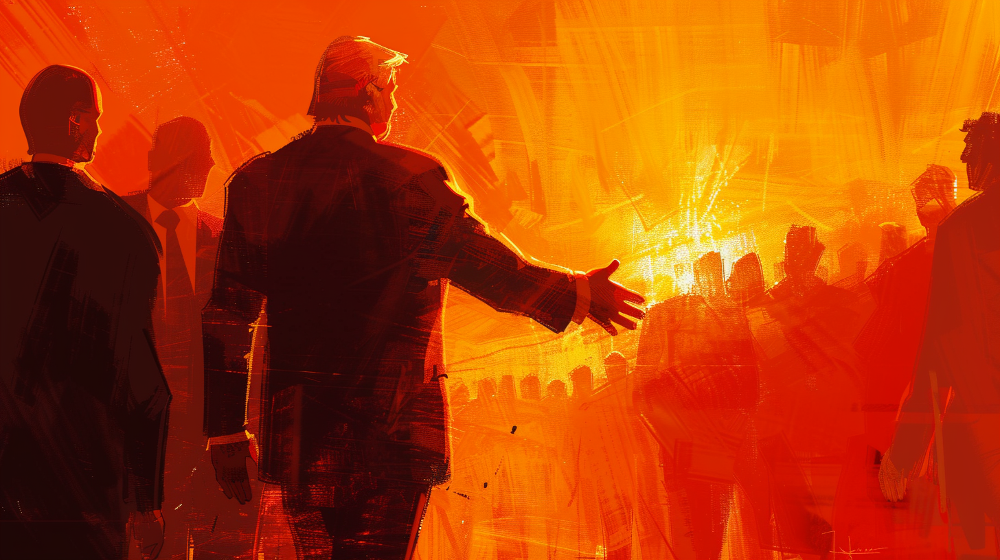 Donald Trump bezoekt Bitcoin-beurs