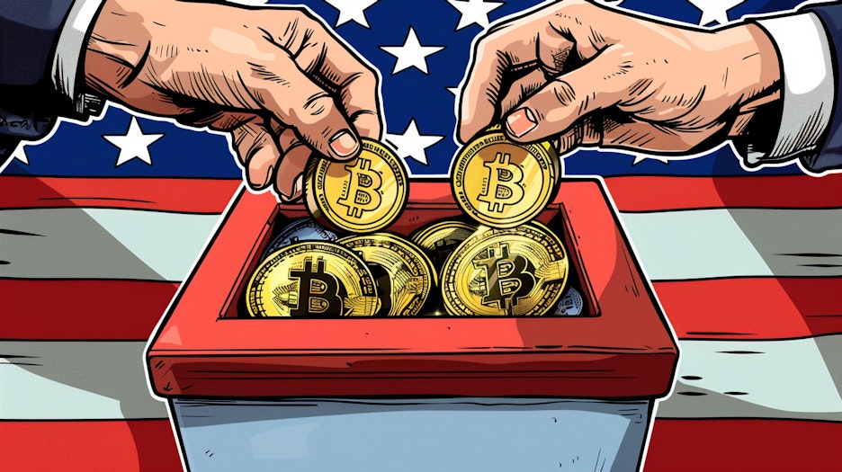Bijna de helft van de verkiezingsdonaties komt van crypto-bedrijven