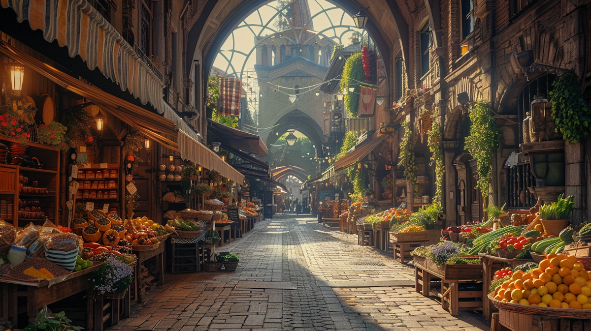 Leerer Marktplatz