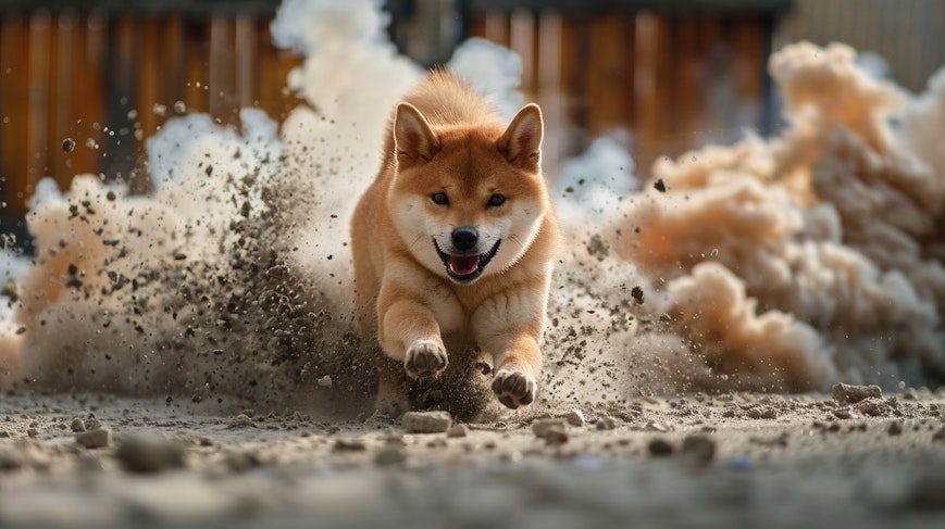 Shiba Inu in fuga dalla distruzione