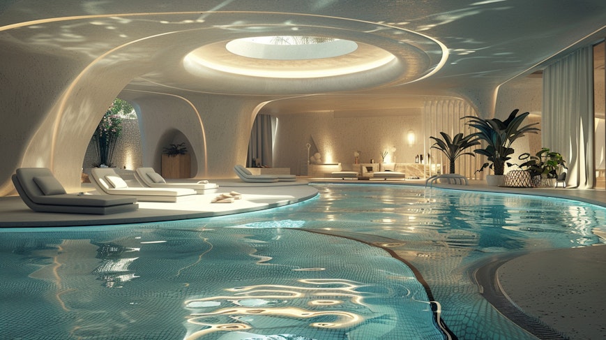 Piscina futurista