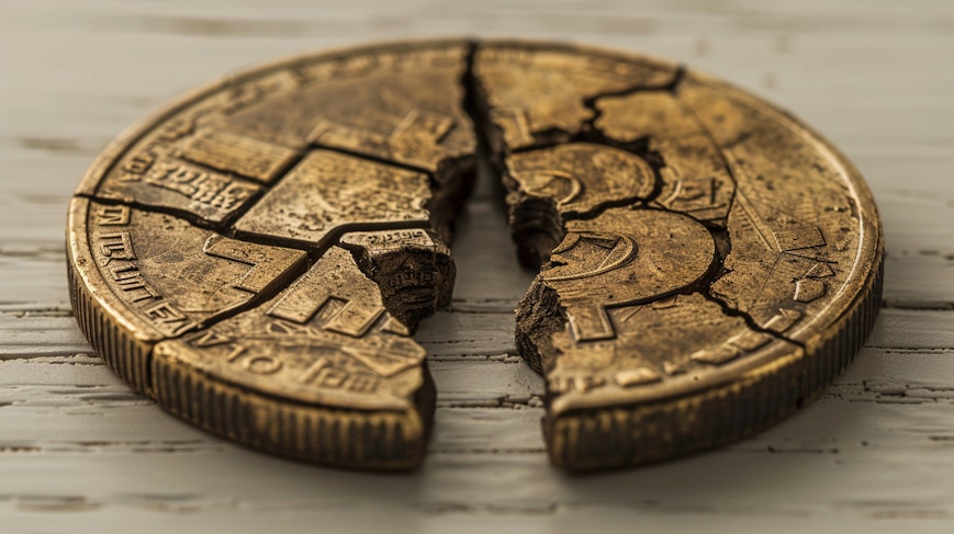 Bitcoin split in two