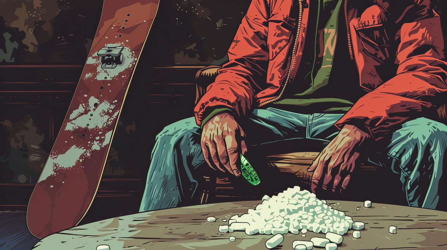 Olympische snowboarder gebruikt Tether voor cocaïnesmokkel