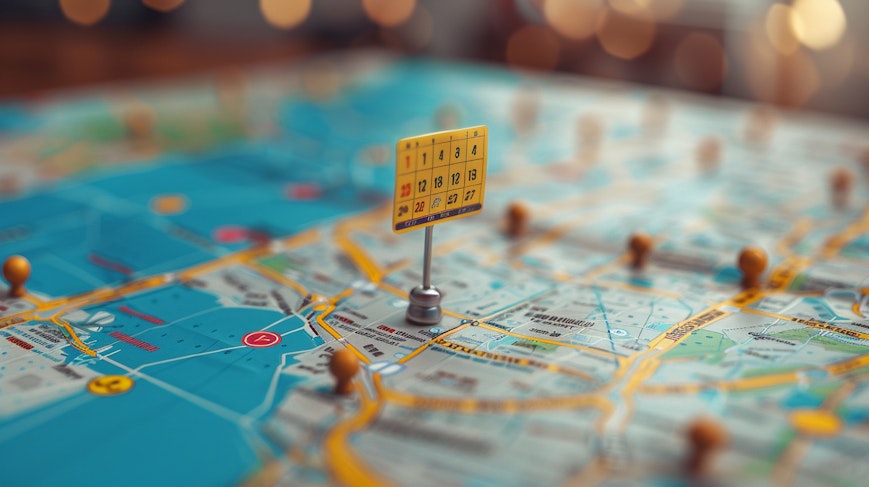 Calendar dates and a road map