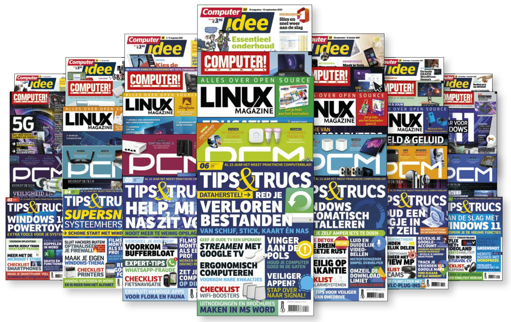 Bestel nu alle Tech-edities van 2021 op één dvd of usb-stick