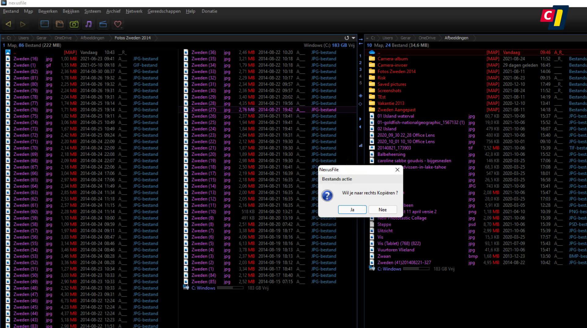 Bestandsbeheerder Nexusfile 