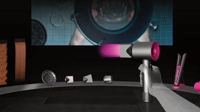 Dyson-producten in virtual reality te proberen