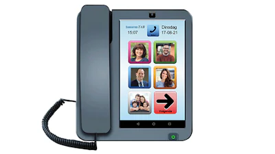 Laagdrempelig beeldbellen met Seniorentelefoon Combi