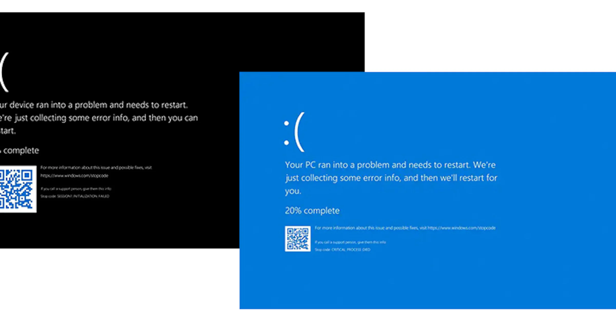 Blue screen of death weer als vanouds blauw in Windows 11