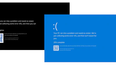 Blue screen of death weer als vanouds blauw in Windows 11