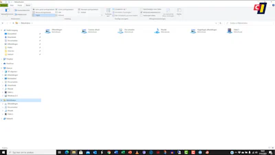 Het navigatievenster van de Verkenner
