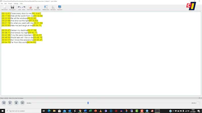 Karaoke Lyric Editor