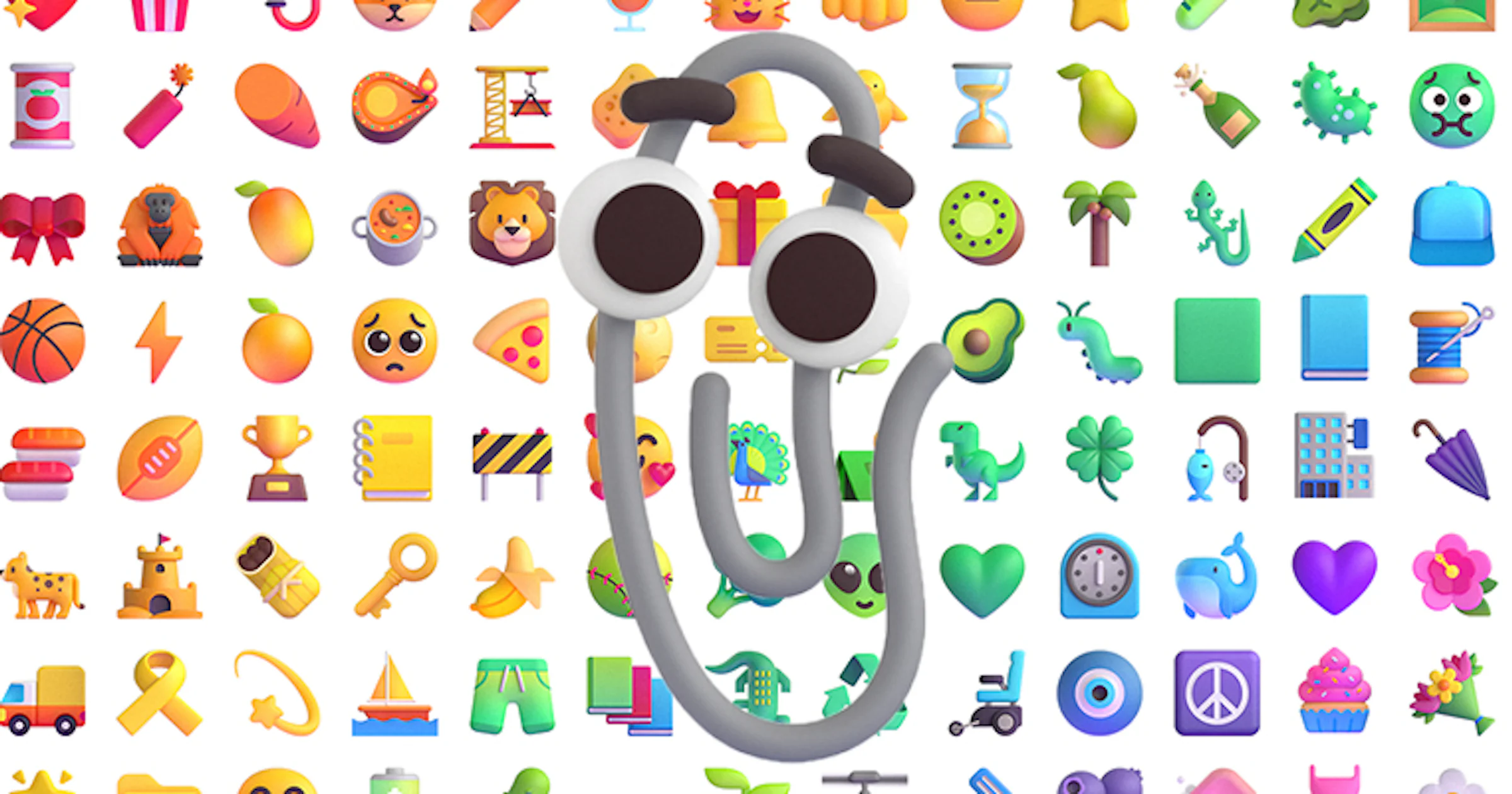Microsoft herontwerpt 1800 emoji, gastrol voor Clippy