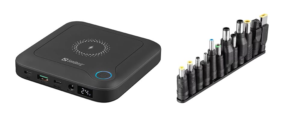 Sandberg All-in1 Laptop Powerbank 24000 met twaalf adapters