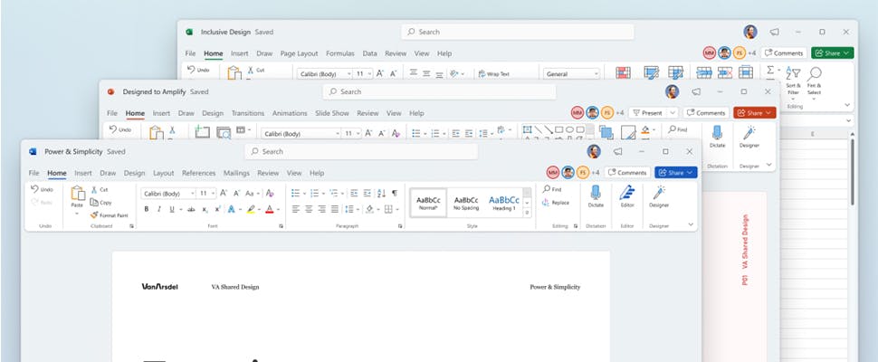 Microsoft toont opgefrist ontwerp voor Office-programma's