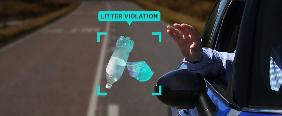 Boete voor milieuvervuilers door slimme verkeerscamera's 