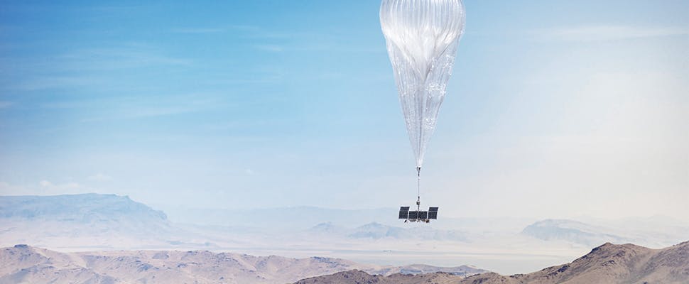 Internetballonnen Google blijven voortaan aan de grond