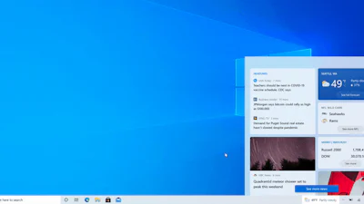 Microsoft test weerbericht en nieuws in taakbalk Windows 10