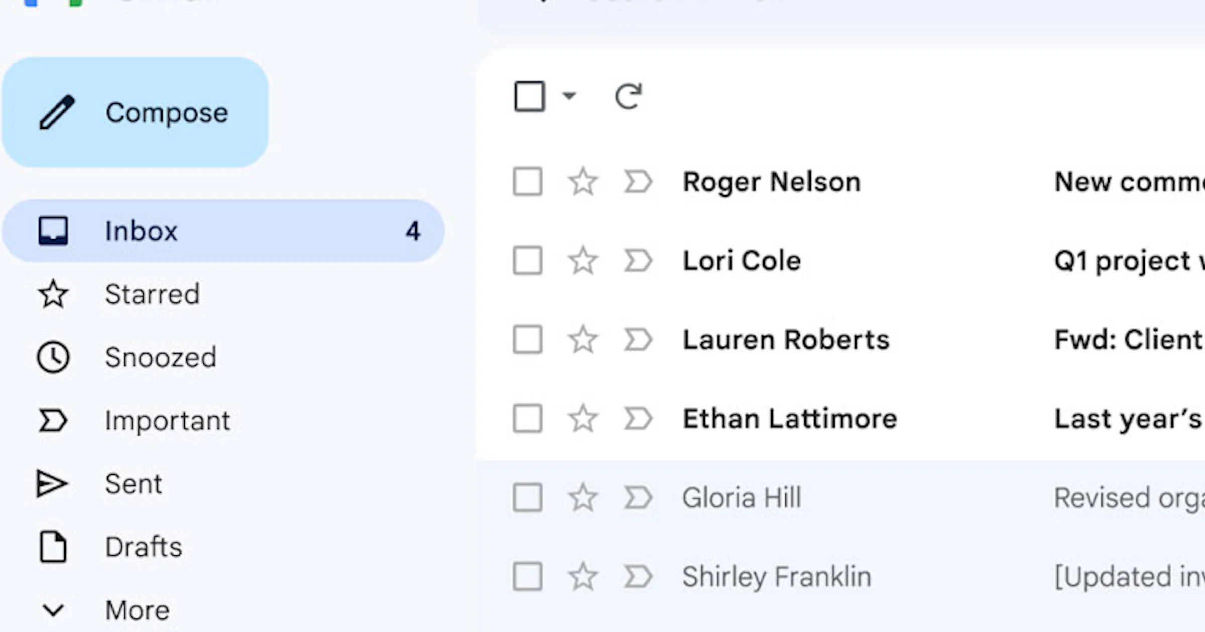 Nieuw Gmail-uiterlijk wordt verder uitgerold