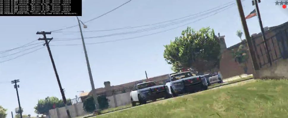 Kunstmatige intelligentie leert rijden in Grand Theft Auto