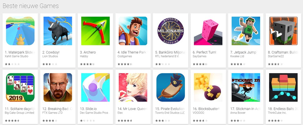 Driekwart mobiele bestedingen gaat op aan games